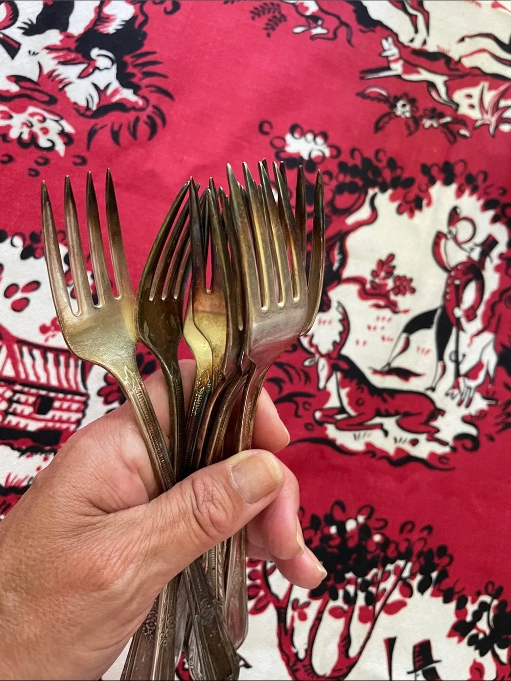 Set of 8 antique William Rogers forks